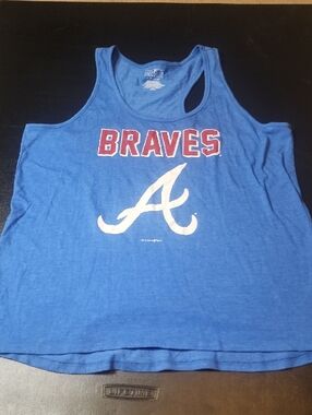 MLB Atlanta Braves Blue Women's Tank Top - Genuine Merchandise
